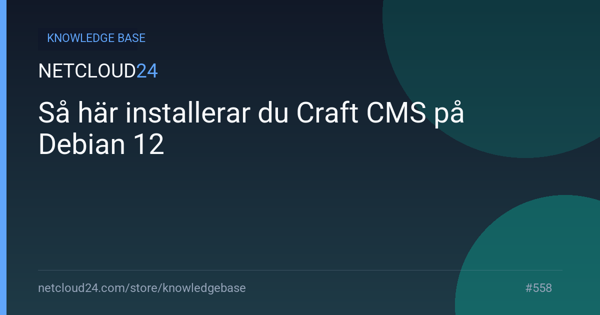 Så här installerar du Craft CMS på Debian 12