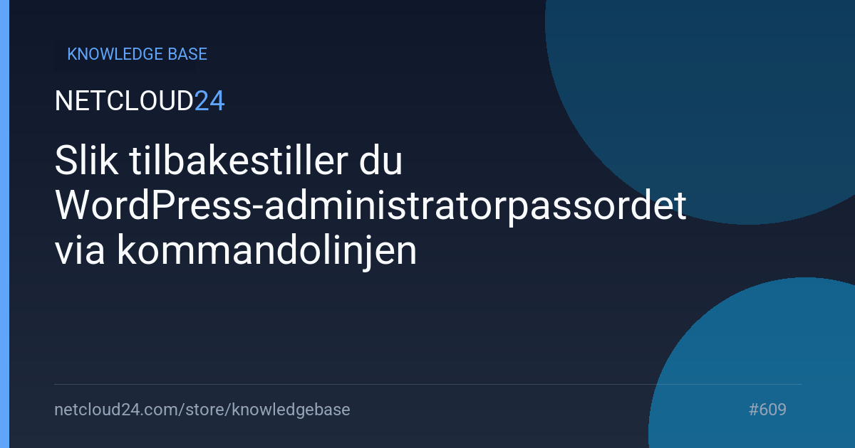 Slik tilbakestiller du WordPress-administratorpassordet via kommandolinjen