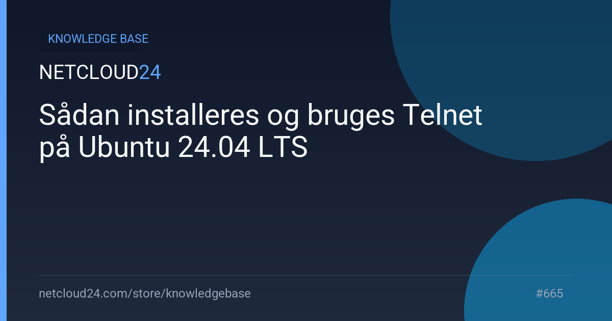 Sådan installeres og bruges Telnet på Ubuntu 24.04 LTS