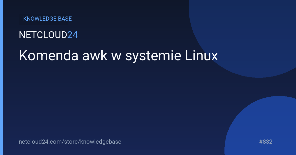Komenda awk w systemie Linux