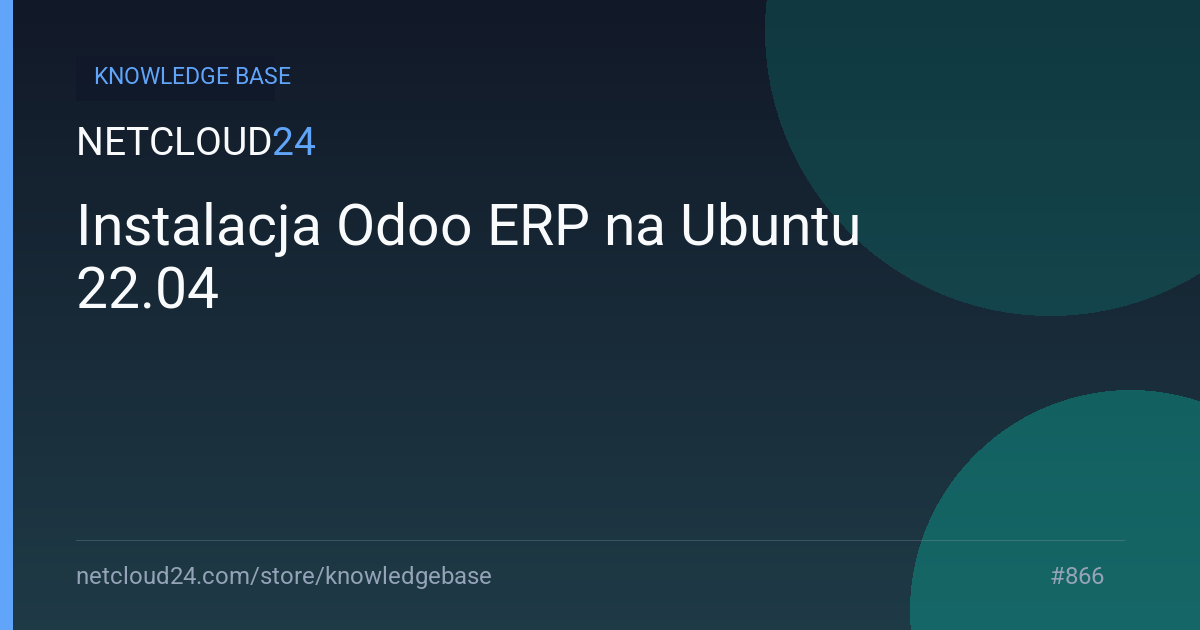 Instalacja Odoo ERP na Ubuntu 22.04 