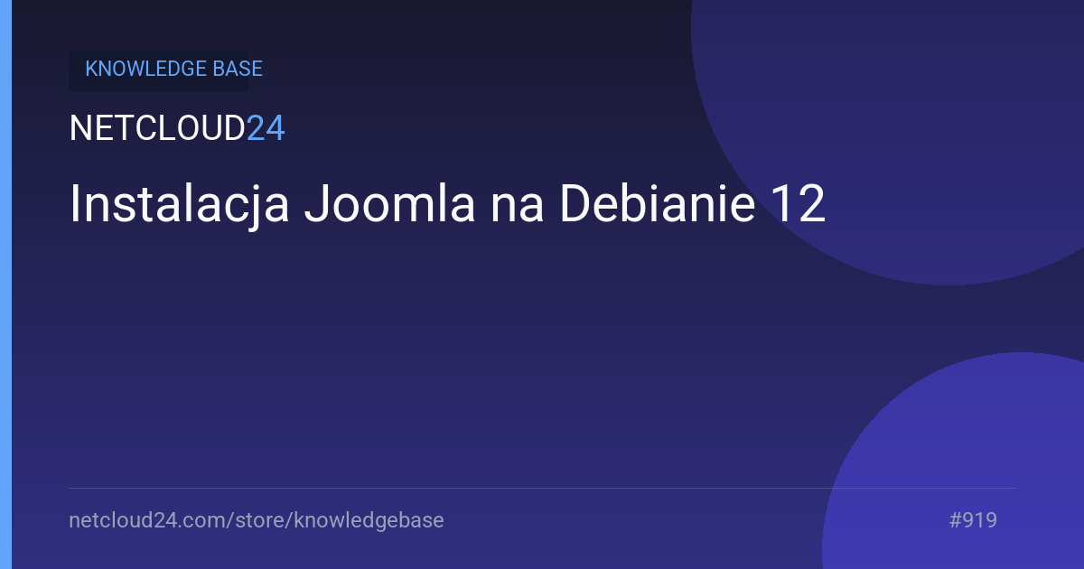 Instalacja Joomla na Debianie 12 
