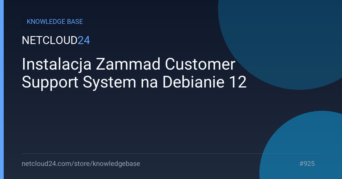 Instalacja Zammad Customer Support System na Debianie 12 