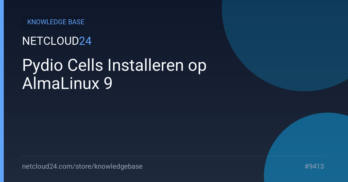 Pydio Cells Installeren op AlmaLinux 9