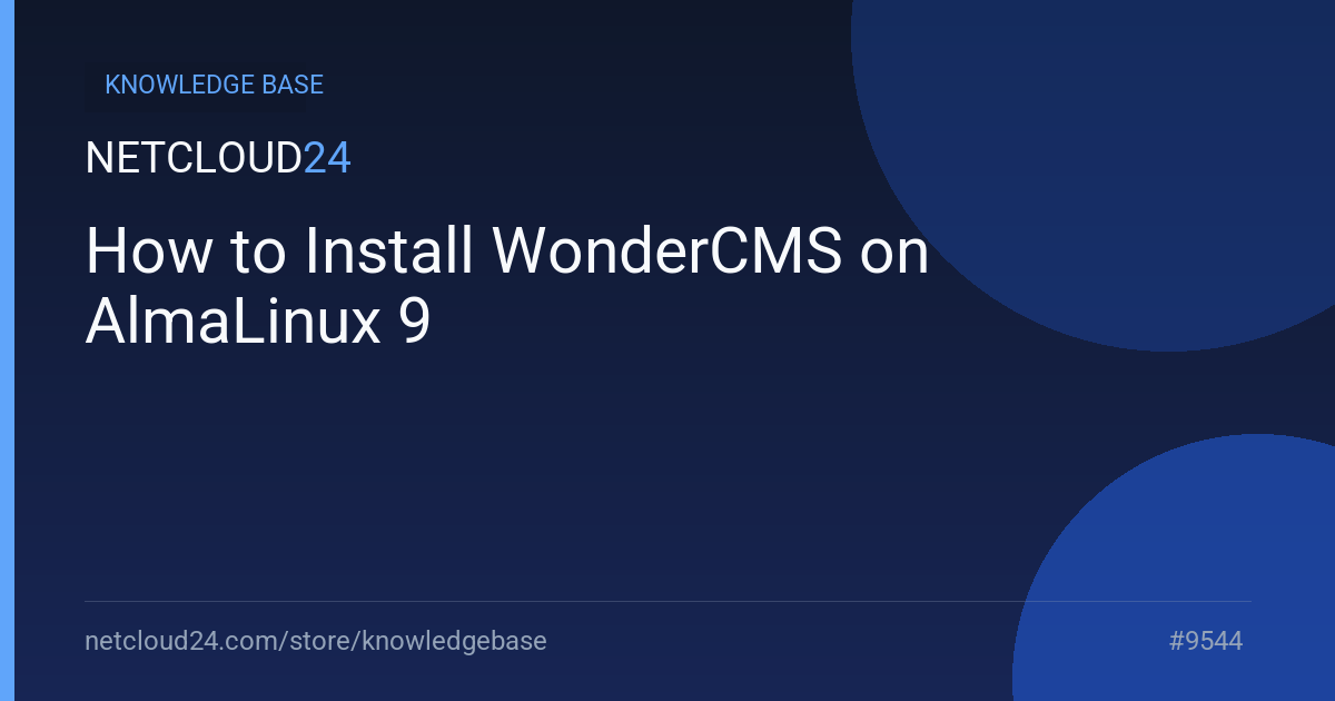 How to Install WonderCMS on AlmaLinux 9