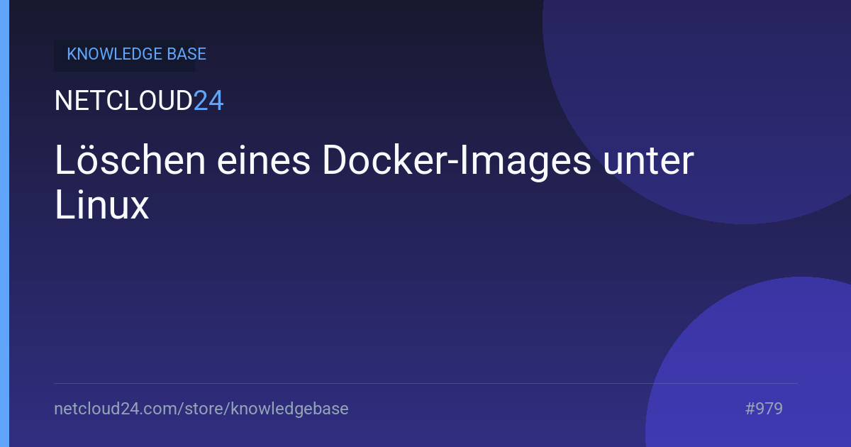 Löschen eines Docker-Images unter Linux