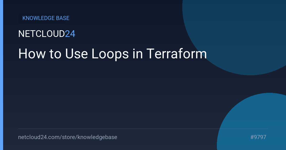 How to Use Loops in Terraform