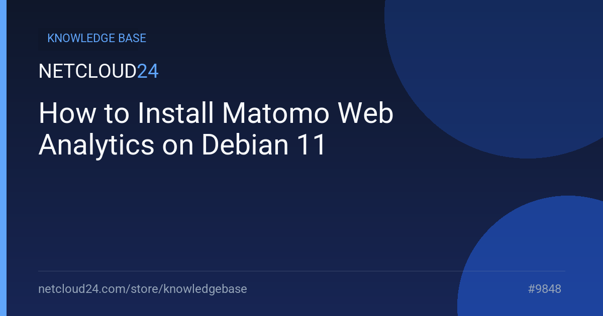 How to Install Matomo Web Analytics on Debian 11
