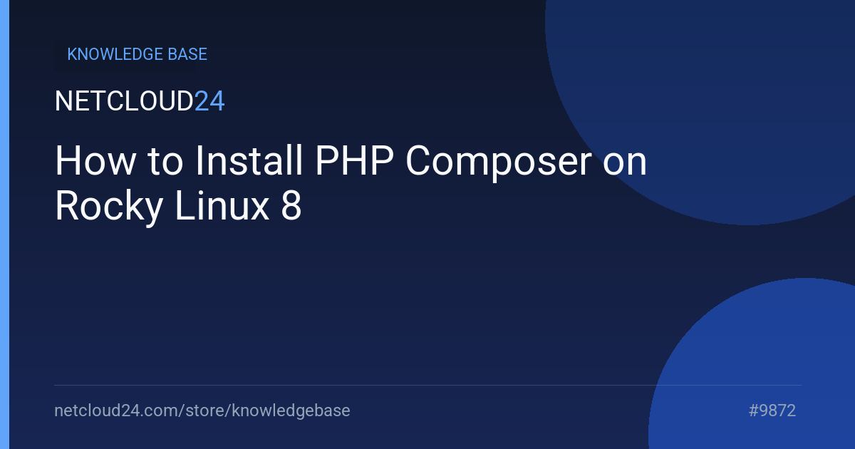 How to Install PHP Composer on Rocky Linux 8