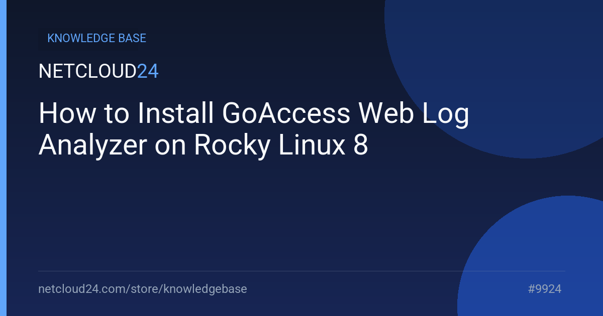 How to Install GoAccess Web Log Analyzer on Rocky Linux 8