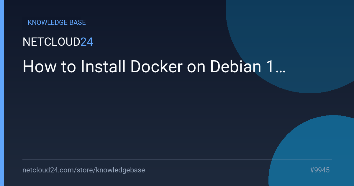 How to Install Docker on Debian 11