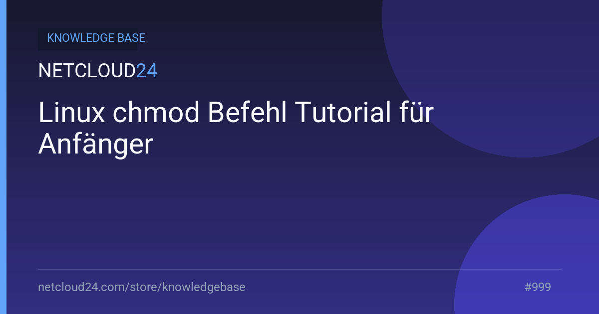 Linux chmod Befehl Tutorial für Anfänger