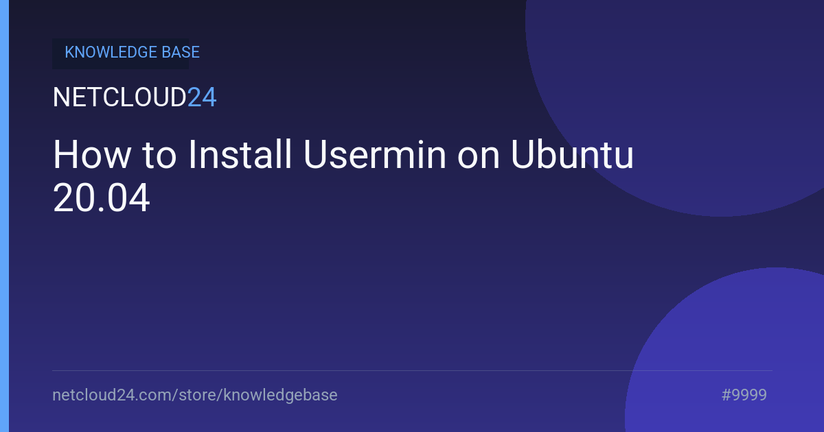 How to Install Usermin on Ubuntu 20.04